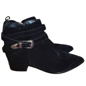 black boots ankle booties